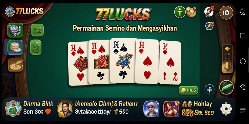 Tampilan gameplay seru dalam 77LUCKS yang memuaskan.