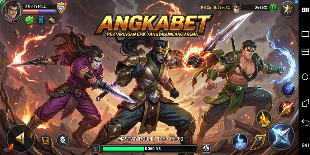 Tampilan screenshot gameplay ANGKABET dengan aksi pertarungan mendebarkan.