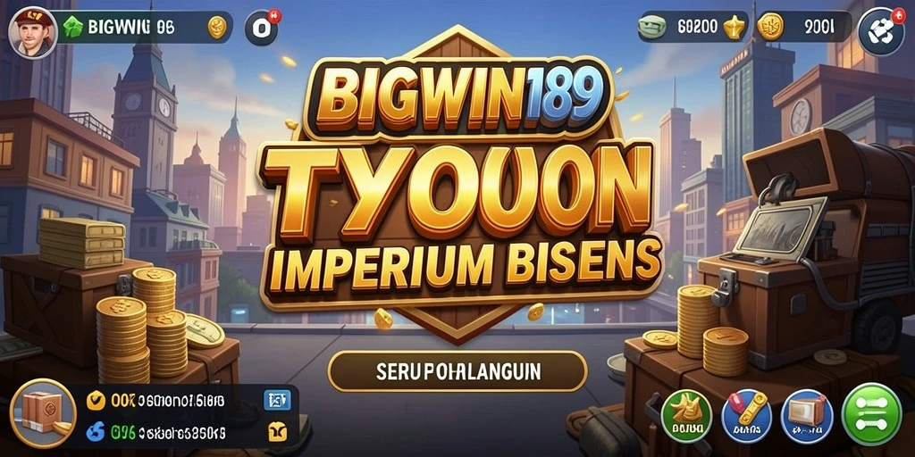 Screenshot gameplay <strong>BIGWIN189</strong> yang menunjukkan kemajuan bisnis Tycoon.