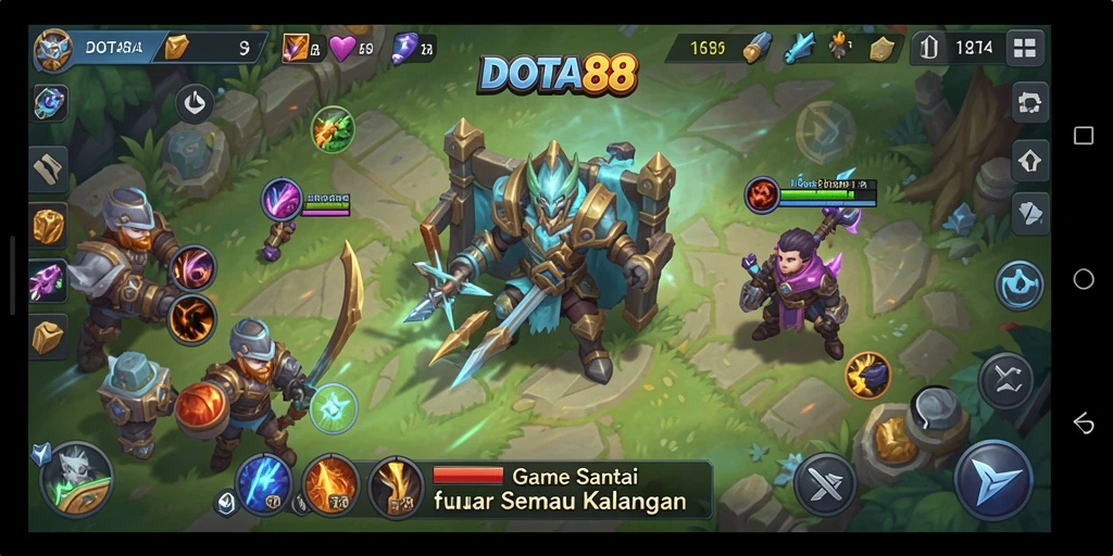Tangkapan layar DOTA88 menampilkan gameplay yang sederhana dan menyenangkan.