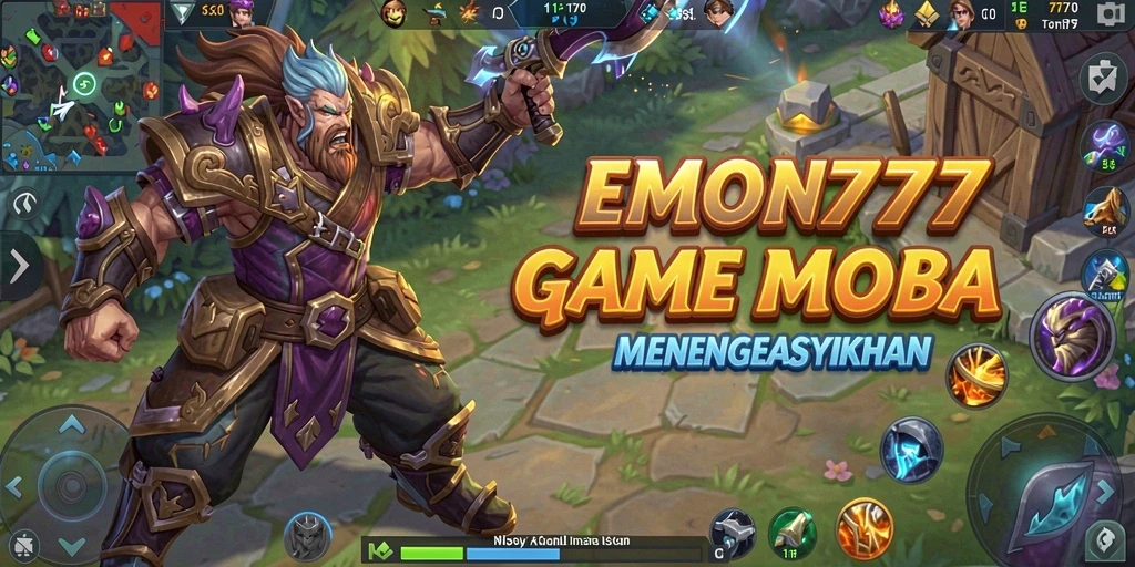 Tampilan menarik dari gameplay MOBA EMON777 yang mendebarkan.