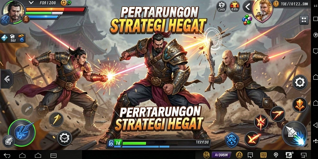 Tampilan menarik dari gameplay taktis di F08.