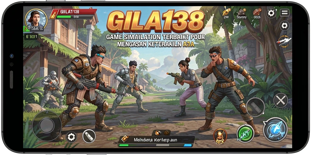 Screen shot GILA138 menampilkan gameplay simulasi yang menarik.