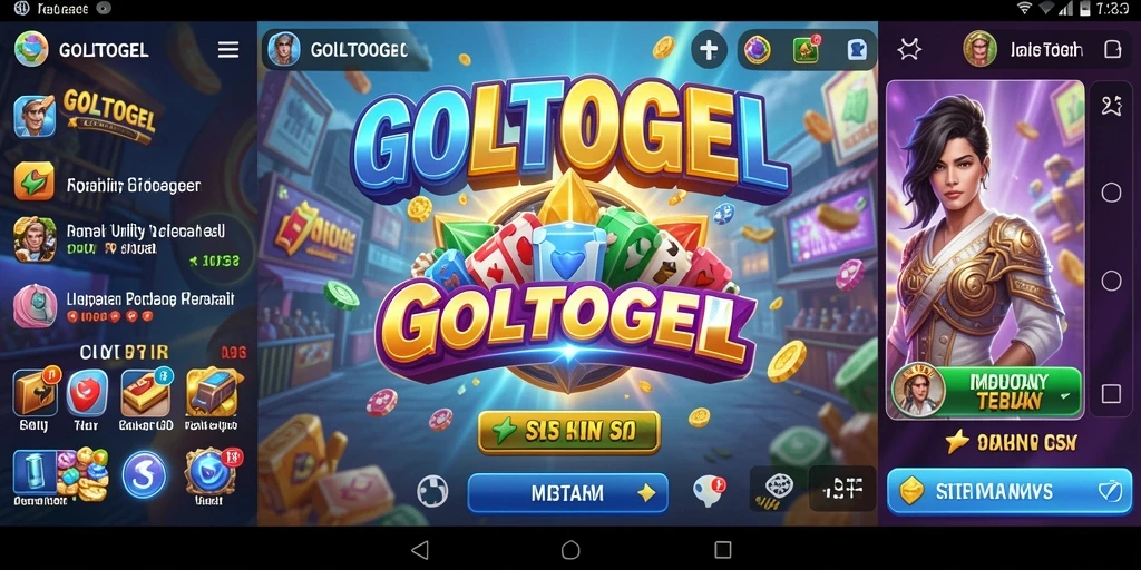 Tampilan utama GOLTOGEL dengan berbagai fitur Utility yang memudahkan pengelolaan.