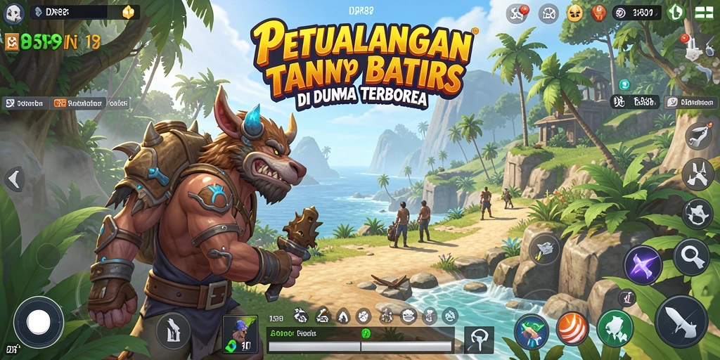 Tampilan gameplay ekspansif dan imersif dari IDR89 dalam dunia terbuka.