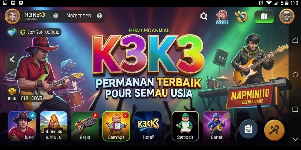 Tampilan gameplay K3K3 yang seru dan interaktif.