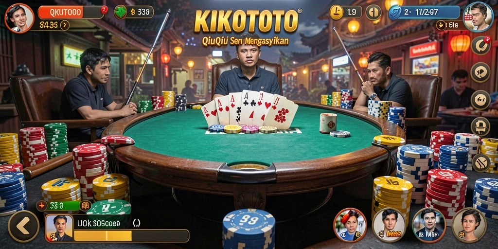 Tampilan gameplay QiuQiu KIKOTOTO yang menarik dan interaktif.