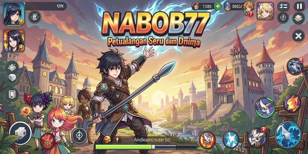 Screenshot NABOB77 menampilkan aksi seru dalam pertempuran anime.