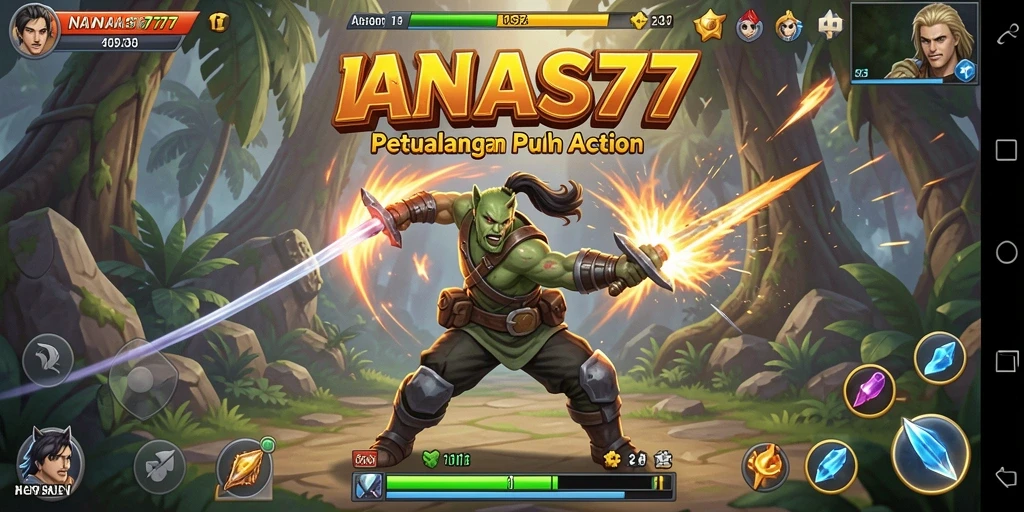 Tampilan gameplay seru di NANAS777 dengan aksi cepat dan tantangan mendebarkan.