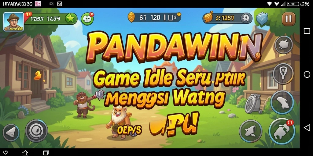 Gameplay seru PANDAWIN yang menampilkan karakter Idle.