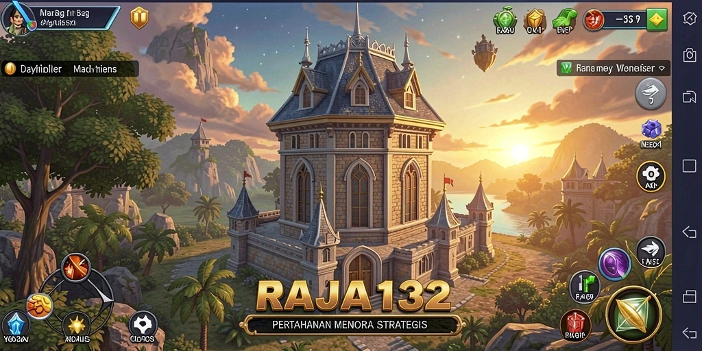 Tampilan gameplay menegangkan dan strategis dari RAJA132.