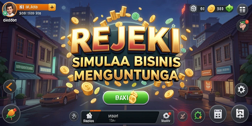 Tangkapan layar utama dari gameplay bisnis Tycoon yang menarik.