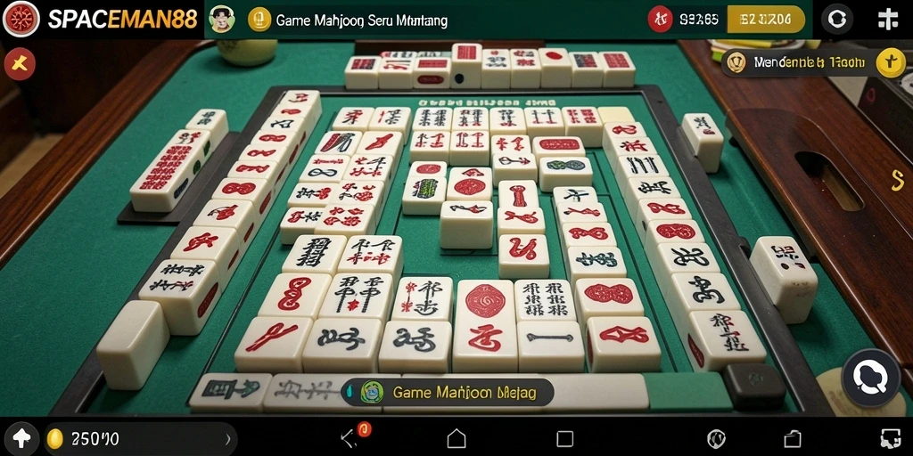 Tangkapan layar gameplay <strong>SPACEMAN88</strong> menunjukkan tantangan mencocokkan ubin Mahjong.