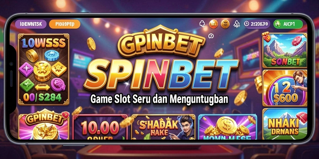 Tampilan gameplay SPINBET yang menarik dan seru saat bermain Slot.
