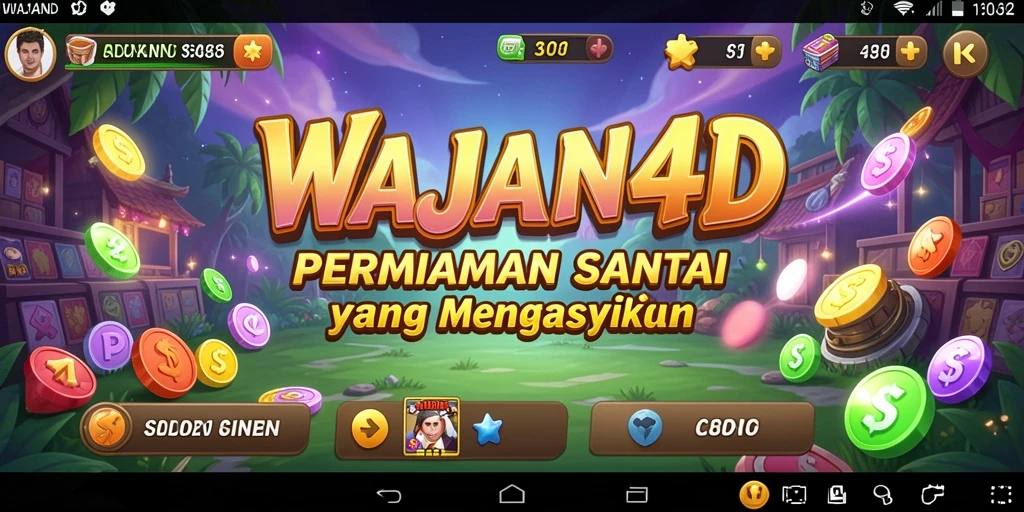 Tampilan gameplay seru di WAJAN4D yang menyenangkan.