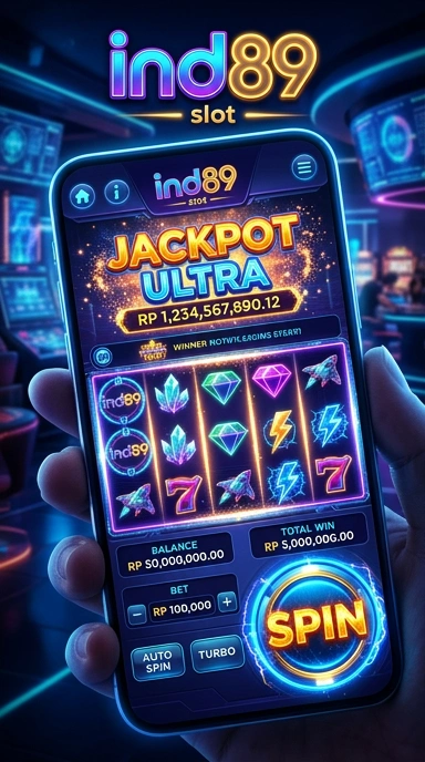Tampilan antarmuka ind89 yang sederhana dan jelas.